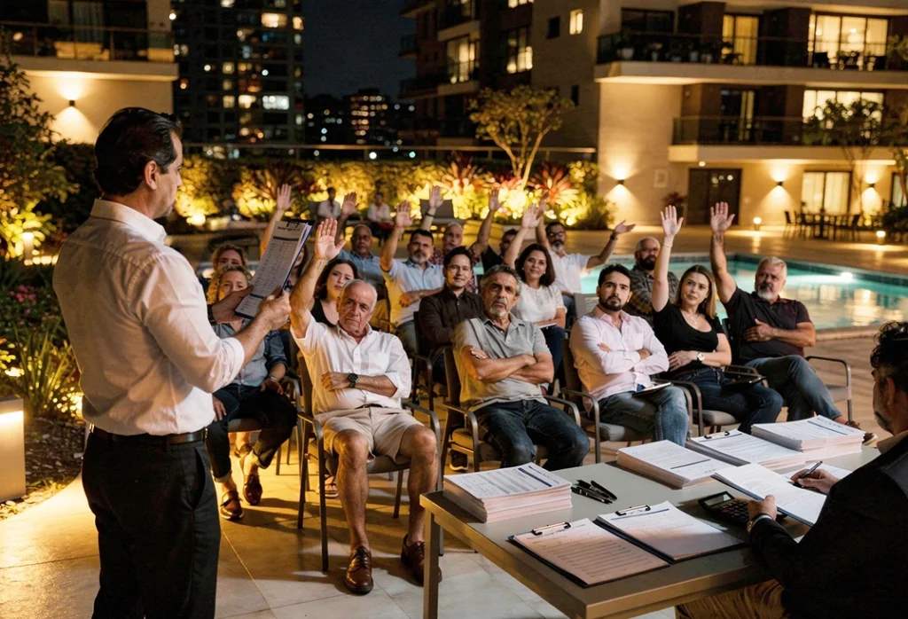 Entenda os principais motivos de conflitos em assembleias de condomínios e por que essas reuniões costumam gerar discussões e impasses.